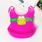 BUFFER® Çocuk Bebek Mama Önlüğü Dökülme Engelleyici Bükülebilir Pembe - 4