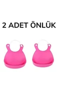 BUFFER® Çocuk Bebek Mama Önlüğü Dökülme Engelleyici Bükülebilir Pembe - 8