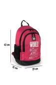 United Colors of Benetton "The World" Çift Bölmeli Okul Sırt Çantası Bordo / 03834 thumbnail 4