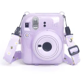 Fujifilm Instax Mini 12 10 Filmli Kıskaçlı Stand-PVC Albüm c Kılıflı Lila Fotoğraf Makinesi - 1