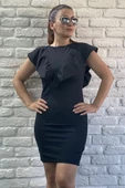 Kadın Siyah Elbise,siyah Mini Elbise - 3