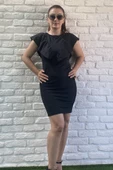 Kadın Siyah Elbise,siyah Mini Elbise - 1