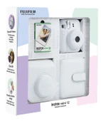 Fujifilm Instax Mini 12 Beyaz Fotoğraf Makinesi 10'lu Film Kare Albüm ve Deri Kılıf - 2