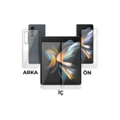Samsung Galaxy Z Flip 6 Ön-Arka 360 Fullbody Mat Darbe Emici HD Koruyucu Kaplama thumbnail 1