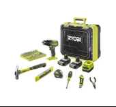 RYOBİ  RPD18-2C20TAH 18 V Çift Akülü Darbeli Matkap 66 Parça - 1