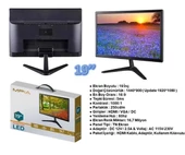 Mpia 19inc 1920x1080 Çözünürlük 5ms Tepki Süresi 75Hz Hdmi Vga 12 Volt Full HD Monitör - 2