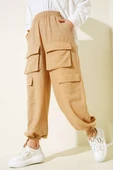 Önü Kargo Cepli Pantolon Camel thumbnail 1
