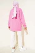 İki İplik Düz Tunik Pembe thumbnail 3