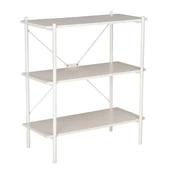 Retro 3 Raflı Metal Kitaplık-Vizon 80x92x40 cm - 1
