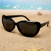 Di Caprio DC19064 Siyah Oval Cat Eye Kadın Güneş Gözlüğü - 3