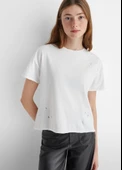Mango Yırtık Detaylı Tshirt - 1