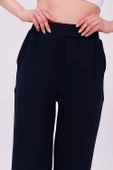 Geniş Paça Kumaş Okul Pantolonu Siyah - 3