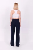Geniş Paça Kumaş Okul Pantolonu Siyah - 5