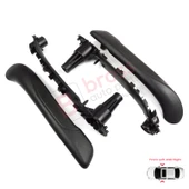 Renault Kangoo MK2 Citan W415 NV250 2007-2021 İçin Ön İç Kapı Çekme Kolçak Tutamak Takımı Siyah thumbnail 1