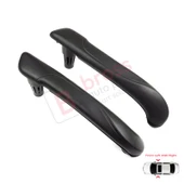 Renault Kangoo MK2 Citan W415 NV250 2007-2021 İçin Ön İç Kapı Çekme Kolçak Tutamak Takımı Siyah thumbnail 3