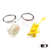 Renault Trafic MK2 Vivaro Primastar 2001-2015 7700311820 İçin Elektrikli Ön Sol Cam Kriko Tamir Seti thumbnail 5