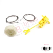 Renault Trafic MK2 Vivaro Primastar 2001-2015 7700311820 İçin Elektrikli Ön Sol Cam Kriko Tamir Seti thumbnail 4