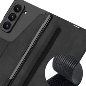 Galaxy Z Fold 6 Kılıf Kamera Korumalı Kadife Tasarımlı Redclick Kıpta Kalemli Fest Kapak thumbnail 7