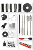 RETOOLS SÜPER 4'LÜ SET AKÜLÜ PROFESYONEL KULLANIMA UYGUN SU GEÇİRMEZ - 2