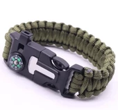 Pratik Survival Kamp Bileklik Düdük Çok Amaçlı thumbnail 1