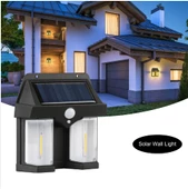 Dış Mekan için Güneş Enerjili Duvar Lambası Su Geçirmez hereket sensörlü - 5