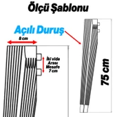 4 Adet Elit Plastik Masa Dresuar Ayağı 75 cm Gümüş Gri Ayak Mutfak Yemek Masası Mobilya Ayakları - 8