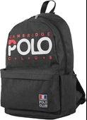 Cambridge Polo Club Normcore Matara Cepli Unisex Okul Sırt Çantası Siyah / CPC3027.0001 thumbnail 2