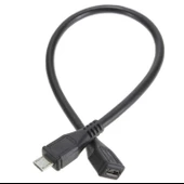 Micro Usb Dişi - Erkek Uzatma Kablosu 27cm - 1