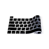 Rusça Klavye Koruyucu Macbook Pro M1-M2 13 inç 2019/2022 (Touchbarlı) A2251 A2289 A2338 A2141 US Enter ile Uyumlu - 6