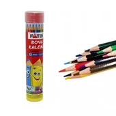 Fatih Metal Kutuda Tam Boy Kuru Boya Kalemi 12 Renk - 2