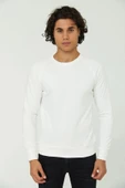 Cazador Caz 5610 Bisiklet Yaka 3 İplik Şardonsuz Erkek Ekru Basic Sweat - 1
