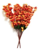 Nettenevime Yapay Çiçek Bahardalı Japon Kiraz Çiçeği 7 Dallı 57cm Turuncu thumbnail 3