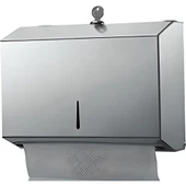 MaxiFlow Z Katlama Kağıt Havluluk 200'LÜ Wc Kağıt Dispanseri Krom Z Katlama 200 Peçetelik Duvara Monte thumbnail 1