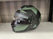 KASK HJC C10 KASK TEZ MC4SF MAT YEŞİL/SİYAH - 1