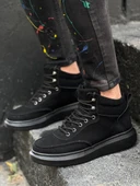 KB-0994 Siyah Süet Siyah Yüksek Taban  Erkek Bilek Bot thumbnail 2