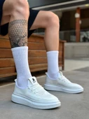 BA0375 Özel Örme Triko Tarz Beyaz Taban Spor Ayakkabı thumbnail 1