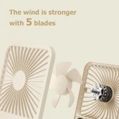 Masa Üstü Fan Şarjlı Üç Kademeli Yüksek Kapasite thumbnail 6