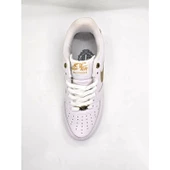 Nike Air Force 40.Yıl Özel Seri Beyaz Altın Kadın Spor Ayakkabı - 4