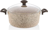 Falez Creamy Granit 22 cm Derin Tencere - CRE 3019 - 2