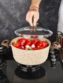 Falez Creamy Granit 22 cm Derin Tencere - CRE 3019 - 1