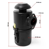 Dizel Motor Yağlı Hava Filitresi 2 Delikli 5-7-10 Hp - 2