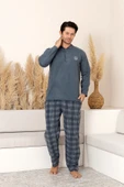 Nisanca Kışlık Sıcak Tutan Erkek Polar Pijama Takımı - 7