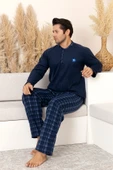 Nisanca Kışlık Sıcak Tutan Erkek Polar Pijama Takımı - 2