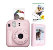Fujifilm Instax Mini 12 Pembe Fotoğraf Makinesi 20'li Film ve Mini Albüm Seti thumbnail 1