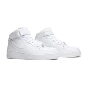 Nike Air Force 1 Mid 07 Leather Triple White thumbnail 2