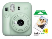Fujifilm Instax Mini 12 Yeşil Fotoğraf Makinesi ve 20'li Mini Film - 1