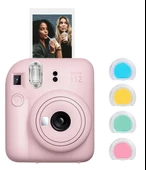 Fujifilm Instax Mini 12 Pembe Fotoğraf Makinesi ve 4'lü Renkli Lens Seti thumbnail 1