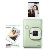Fujifilm Instax Mini LiPlay Hybrid Matcha Green Fotoğraf Makinesi ve 10'lu Film Seti - 1
