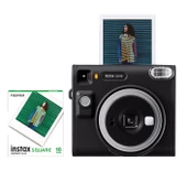 Fujifilm Instax SQ40 Siyah Fotoğraf Makinesi ve 10'lu Kare Film Set - 1