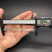 5 Ml Cam Deney Tüpü 10 Cm  , Gri Kauçuk Tıpalı 5 Cc Cam Tüp x 10 Adet - 3